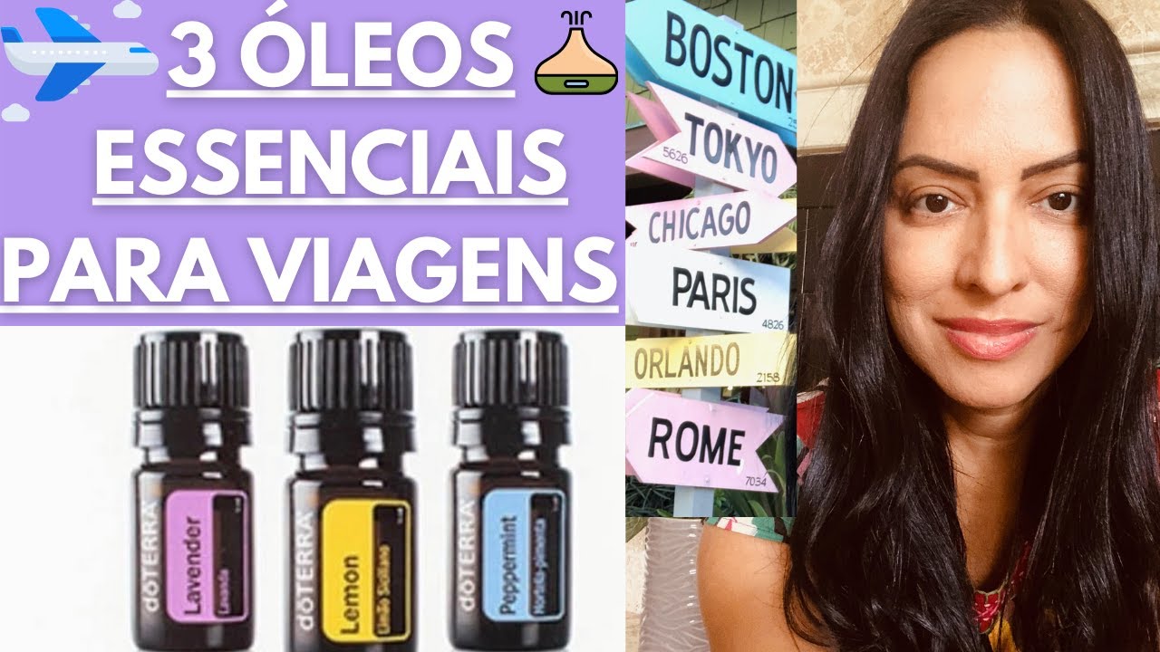 VIAJANDO com 3 Óleos  ESSENCIAIS