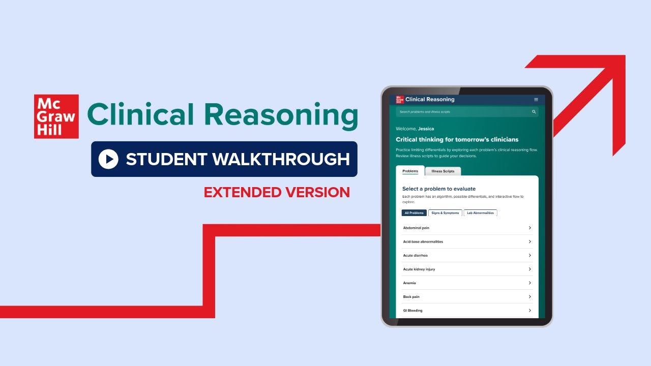 Clinical Reasoning from McGraw Hill - Student Walkthrough (Extended Cut)