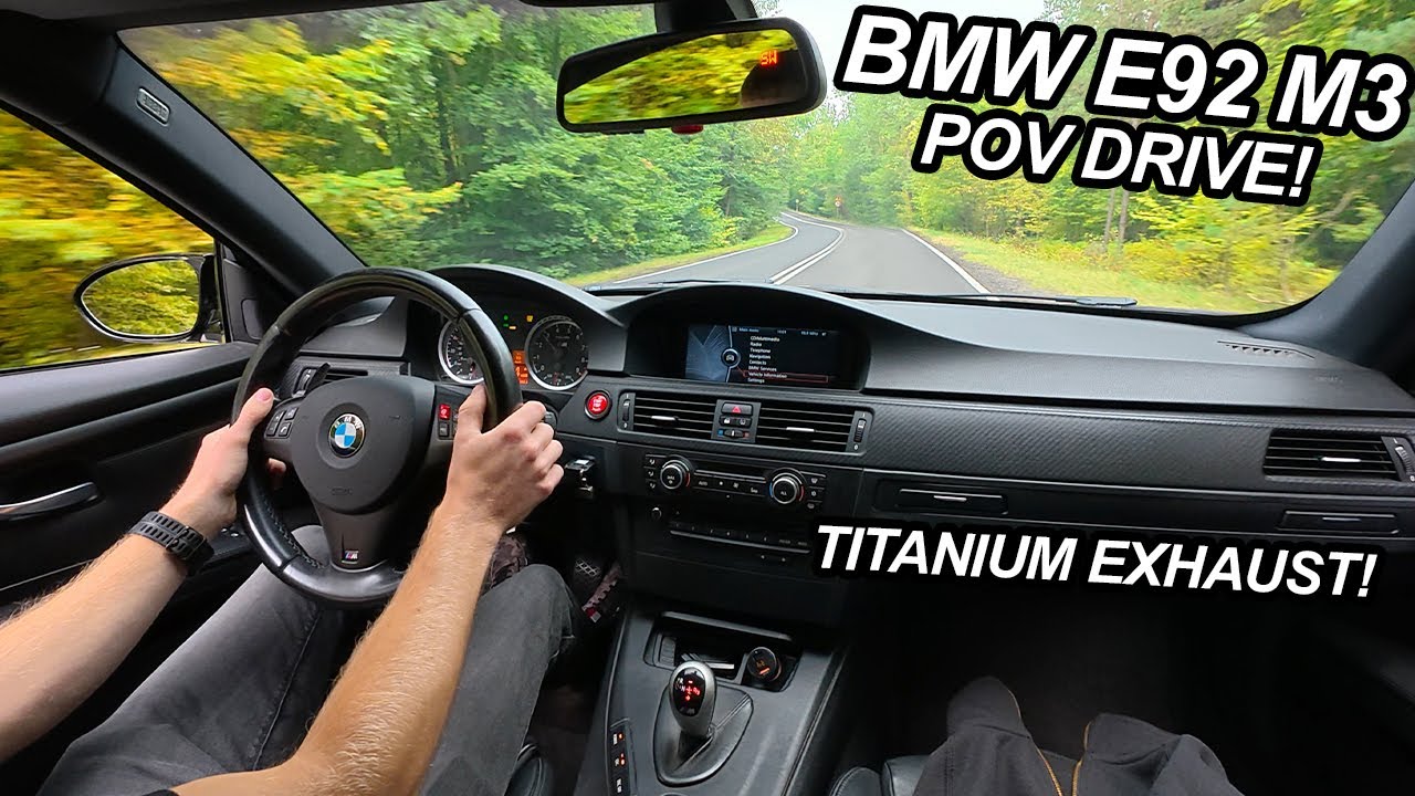 BMW E92 M3 POV Drive with Full TITANIUM EXHAUST! 4K