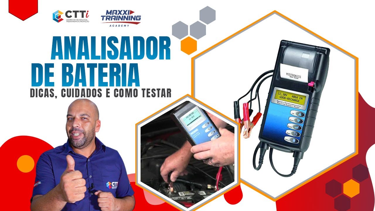 Como analisar a bateria do carro | Analisador Portátil
