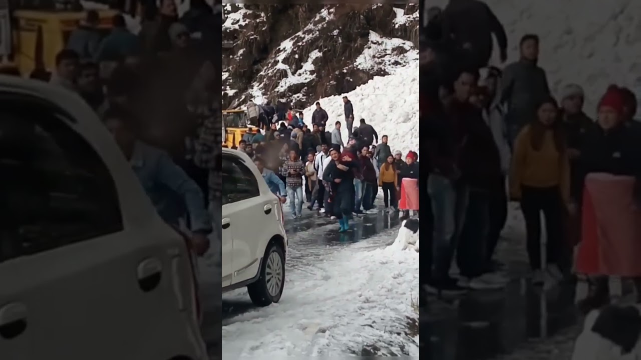 Massive avalanche hit in Nathu la Sikkim Love video 😭