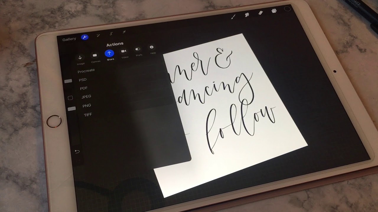 My Invitation Design Process [Part One] - Vectorizing Procreate Lettering