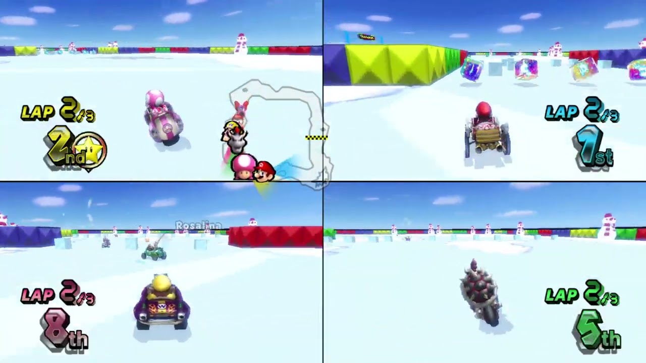 Mario Kart Wii Custom Tracks (History) ✦ 4 Players #695 (3 Tracks) Mirror