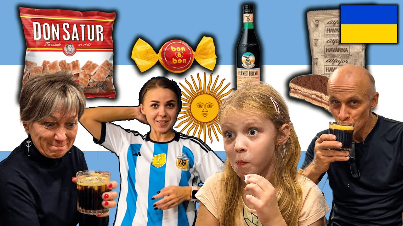 🇺🇦 🇦🇷 MI FAMILIA UCRANIANA PRUEBA COMIDA ARGENTINA - ALFAJORES, FERNET Y GALLETITAS