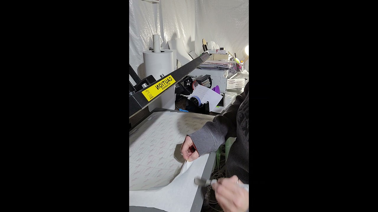Sublimating on a large magnetic dry erase board from five below