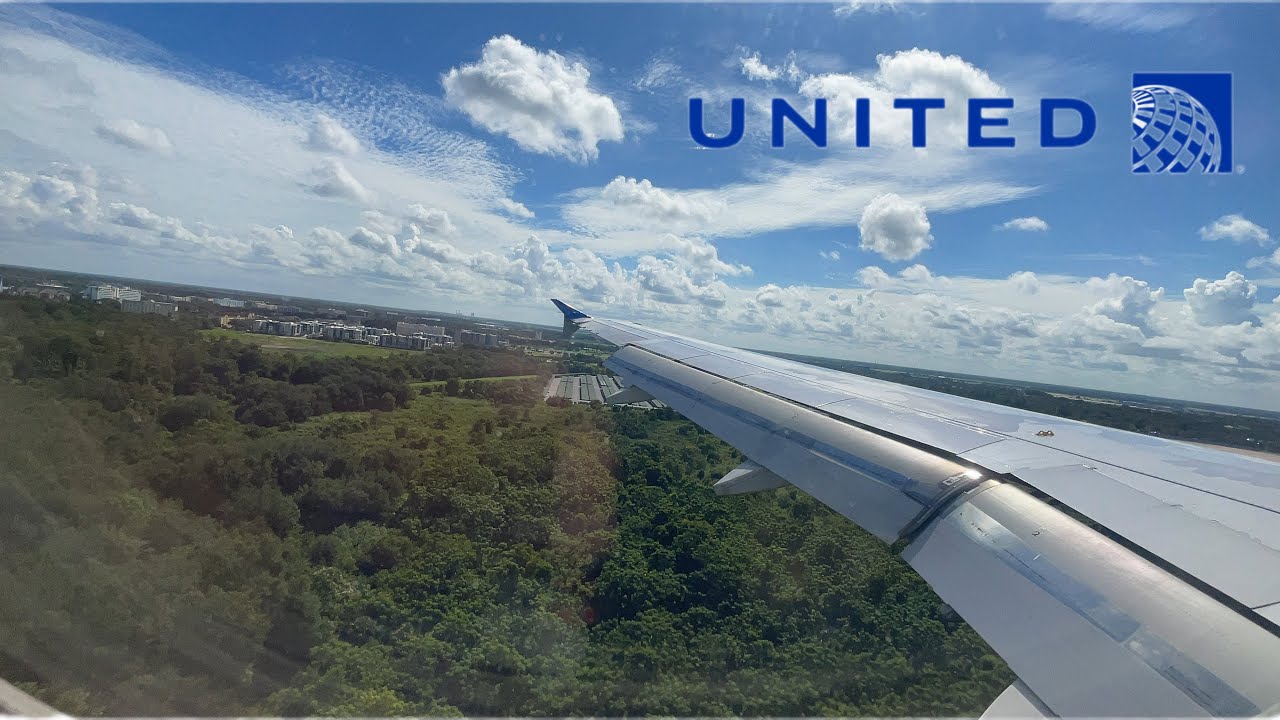 United A320-200 BUTTER Landing In Orlando (MCO)!