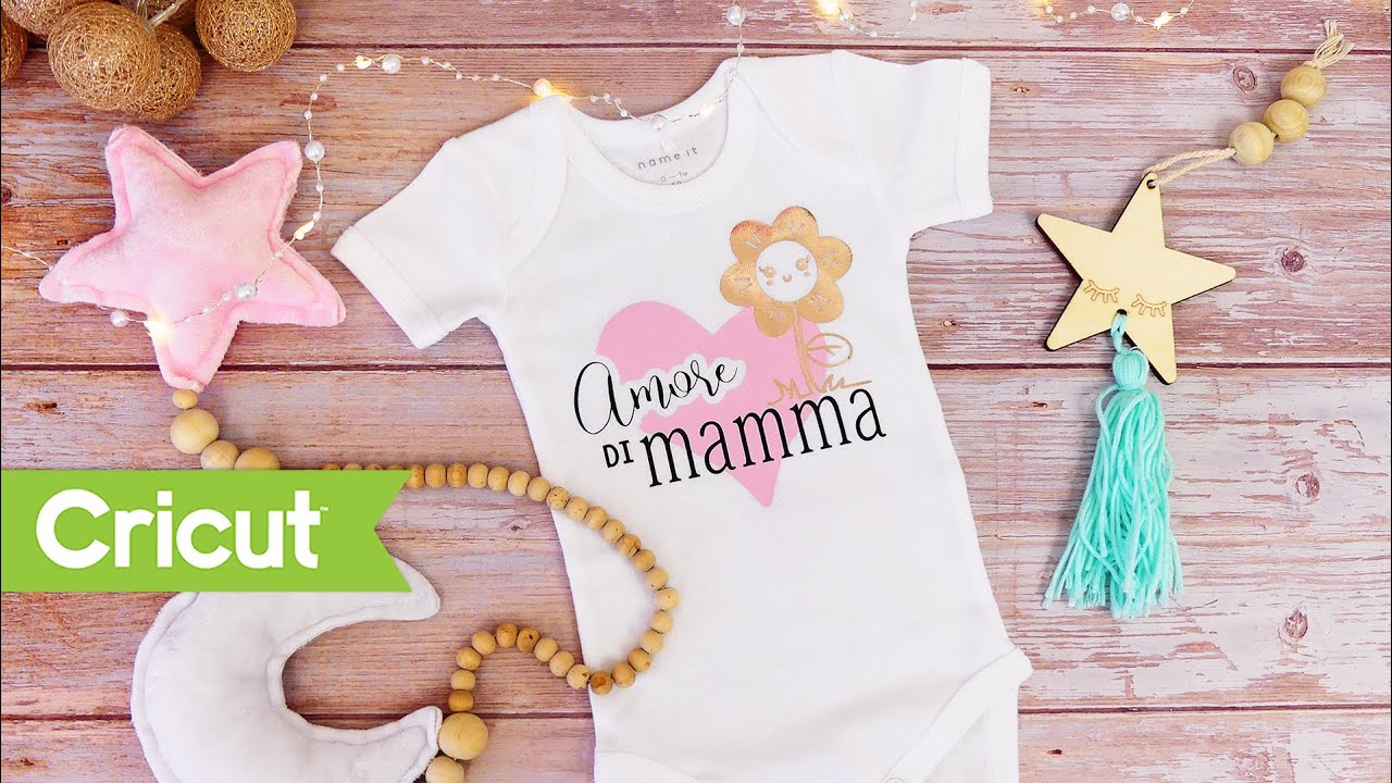 Decorare con termovinile un Body Neonato - Cricut tutorial