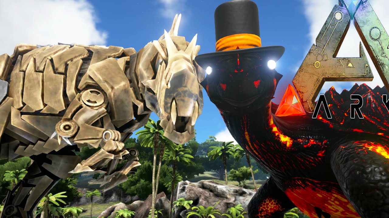 Ark Survival Evolved - MECHA GIGA ARMY VS WARDENS (Ark Modded Gameplay)