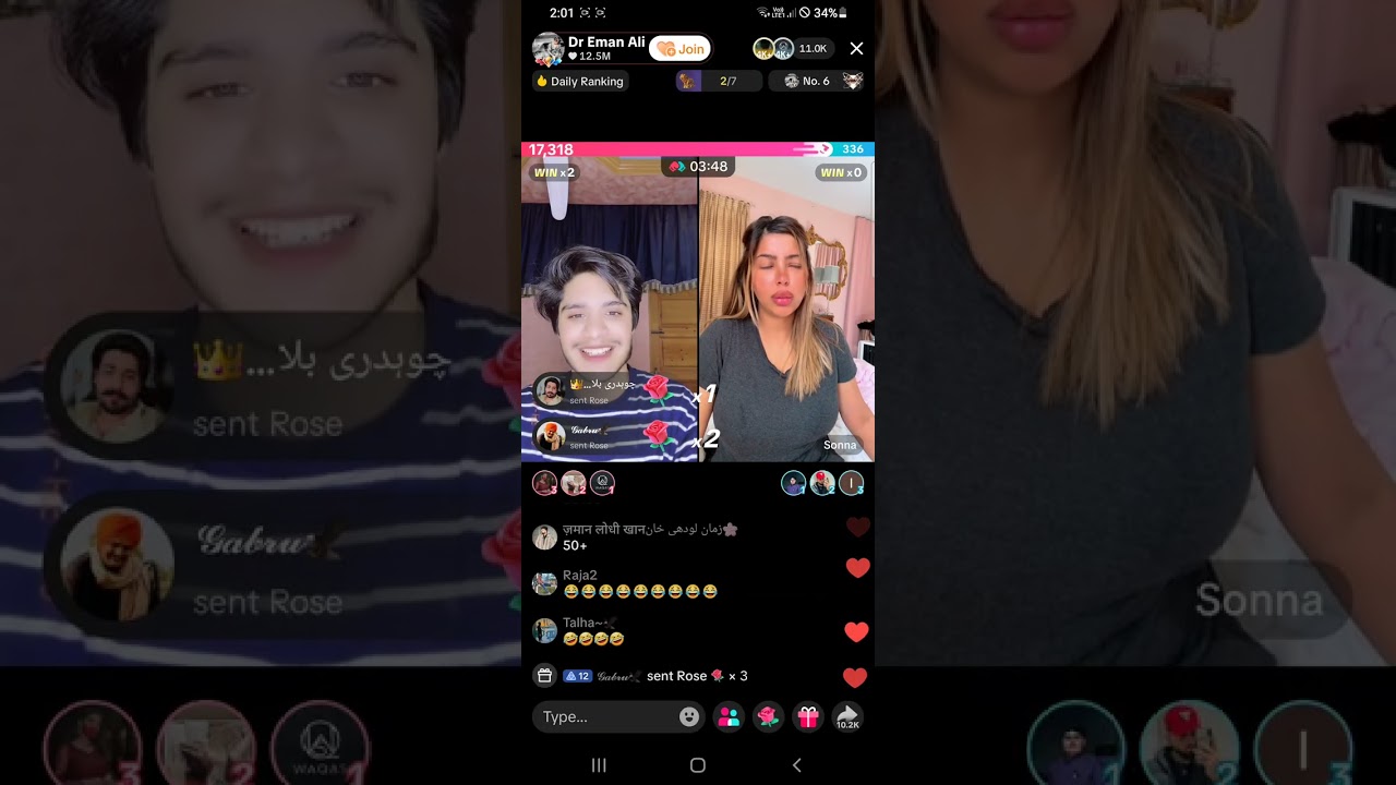 Dr eman vs sonna tiktok live punishment funny mache 😅 🤣 ##$$