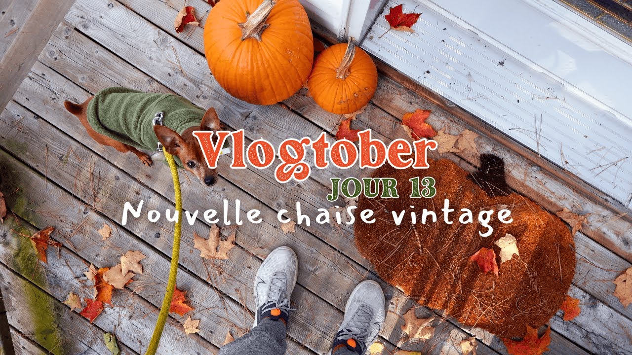 🍂J'ai trouvé une chaise vintage magnifique! | VLOGTOBER #13