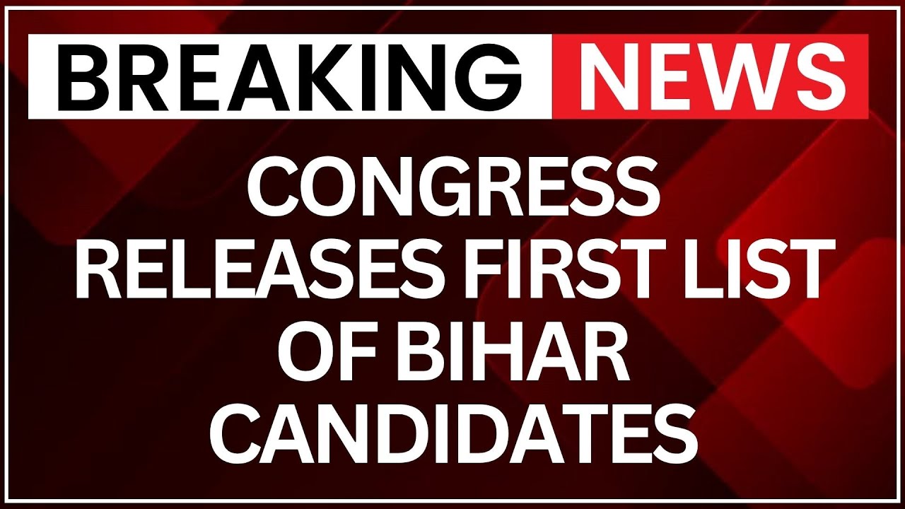 Bihar Elections 2025: Congress Confirms Candidates for Key Seats | Full Seat Details Inside on NewsX