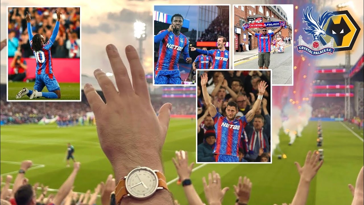 CRYSTAL PALACE 4-2 WOLVES VLOG 24/25 *PARTY TIME AT SELHURST PARK🔴🔵🦅*