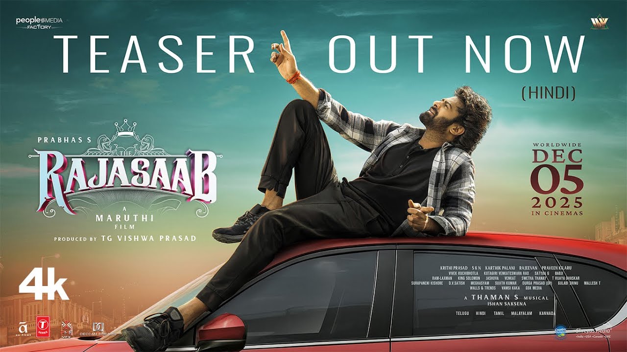 The RajaSaab Hindi Teaser | Prabhas | Maruthi | Thaman | TG Vishwa Prasad