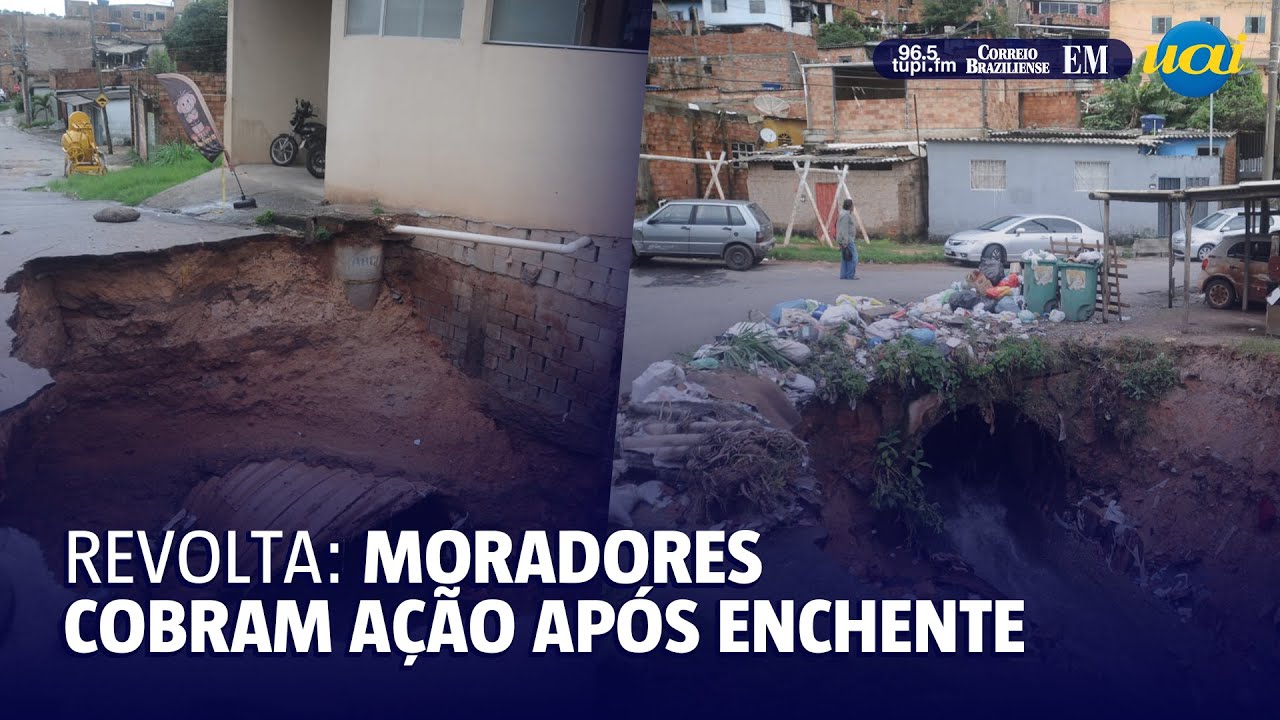 Chuvas invadem casas em Ibirité e assustam moradores