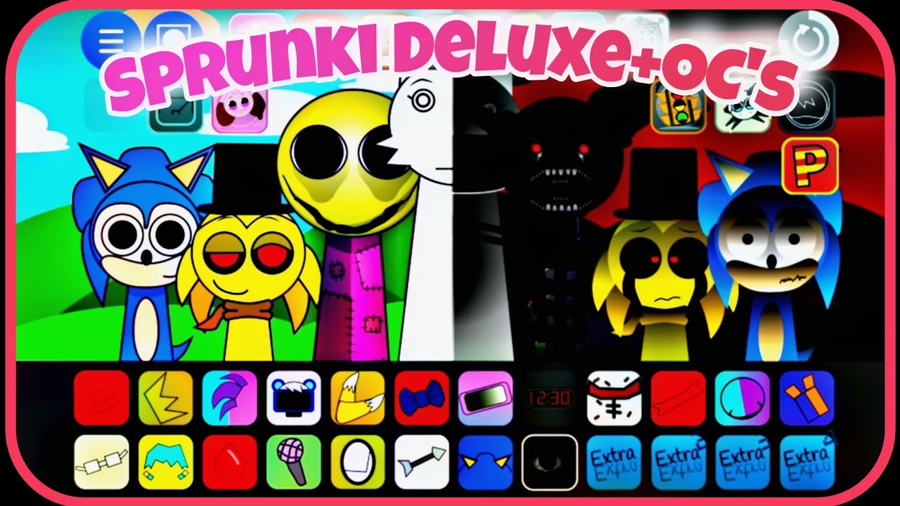 Brand new Sprunki mod: Sprunki Deluxe + OCs Showcase with new characters & new sounds!