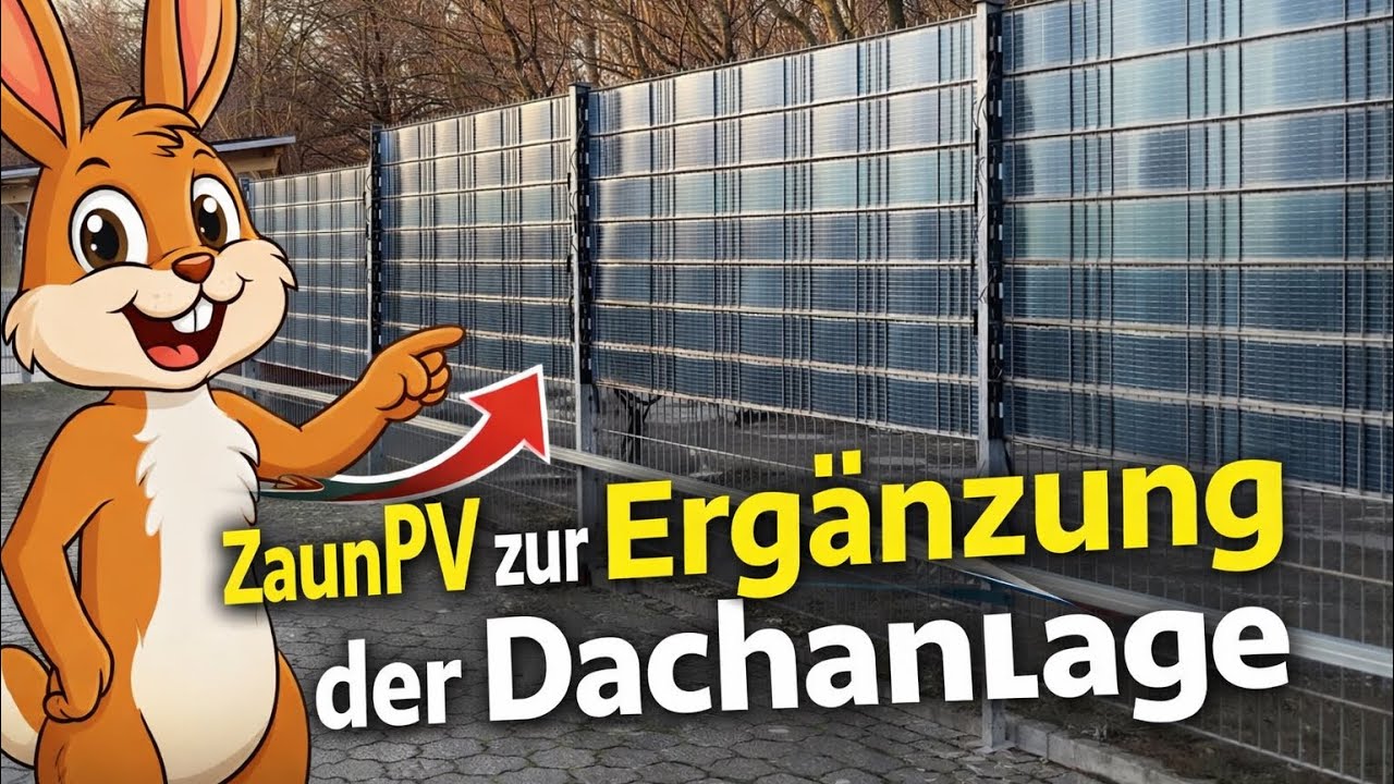 Hasenbau Technik - ZaunPV in der Praxis erklärt | Sunbooster Vertical als Ergänzung zur Dach-PV