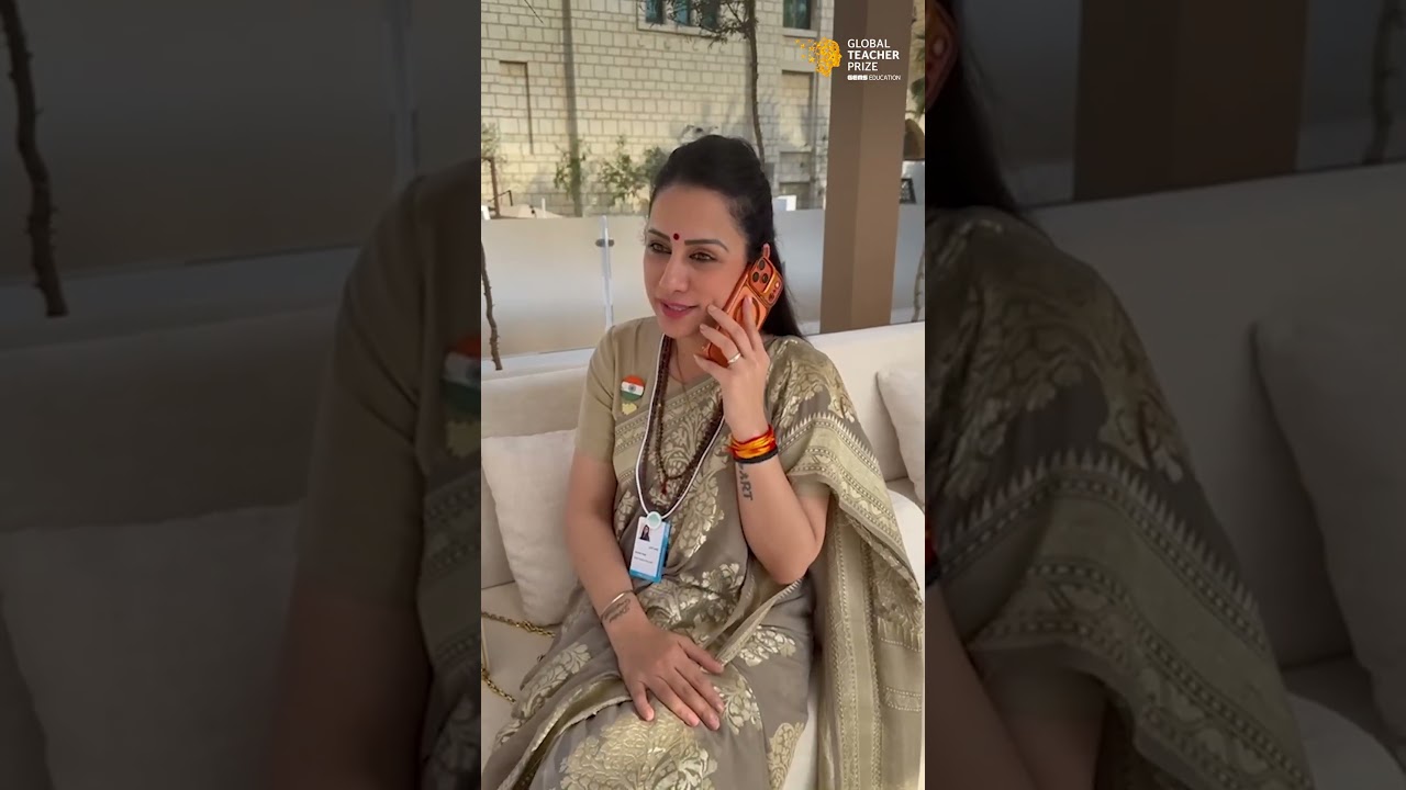 2026 GEMS Education Global Teacher Prize Winner Rouble Nagi Call With Husband