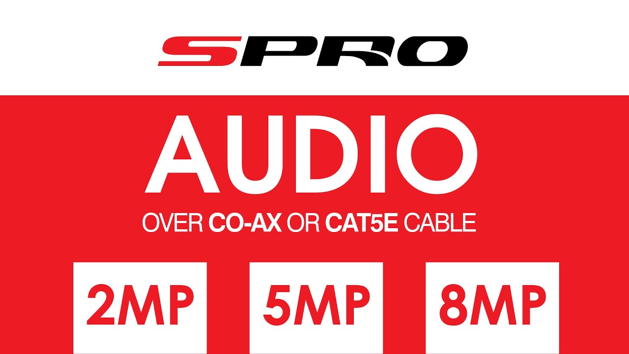 SPRO CCTV - Audio over CO-AX