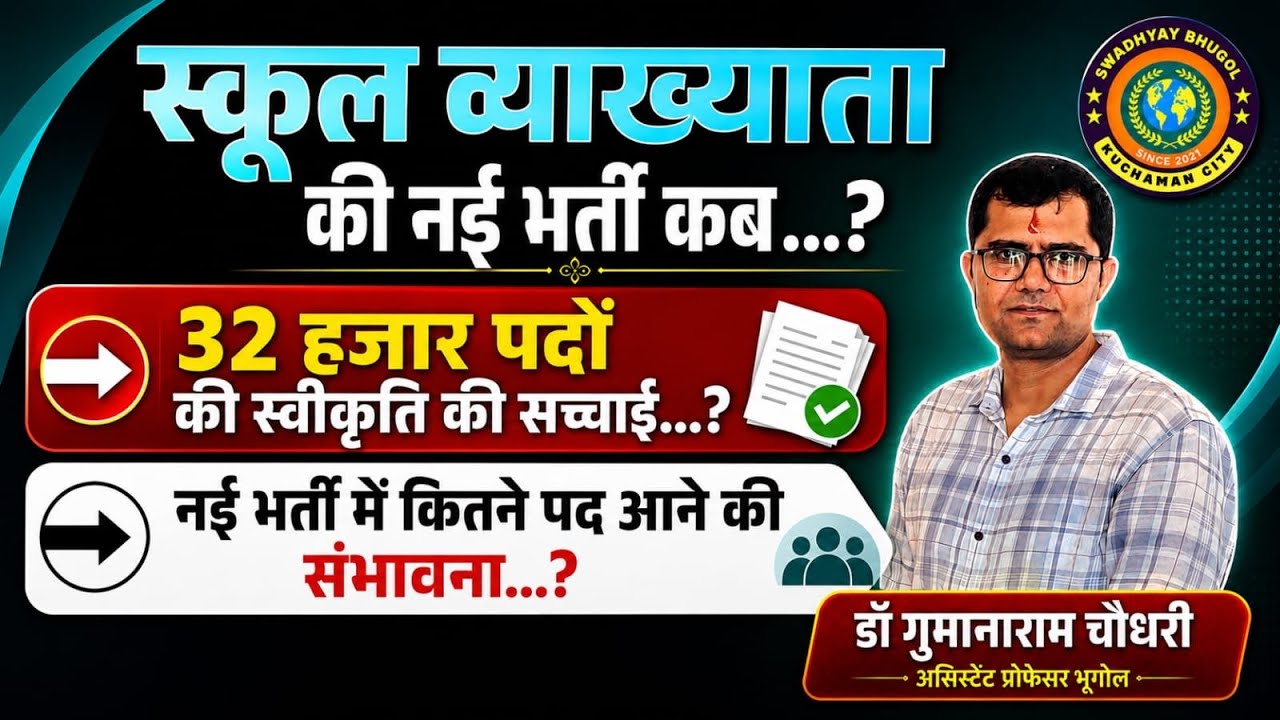School Lecturer की नई भर्ती कब|32 हजार पदों की स्वीकृति की सच्चाई|1st Grade की नई भर्ती में कितने पद