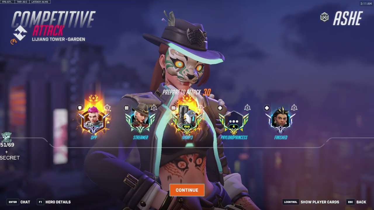 Overwatch 2 Human Aimbot IDDQD Showing His Ashe Skills -Dope Skin-