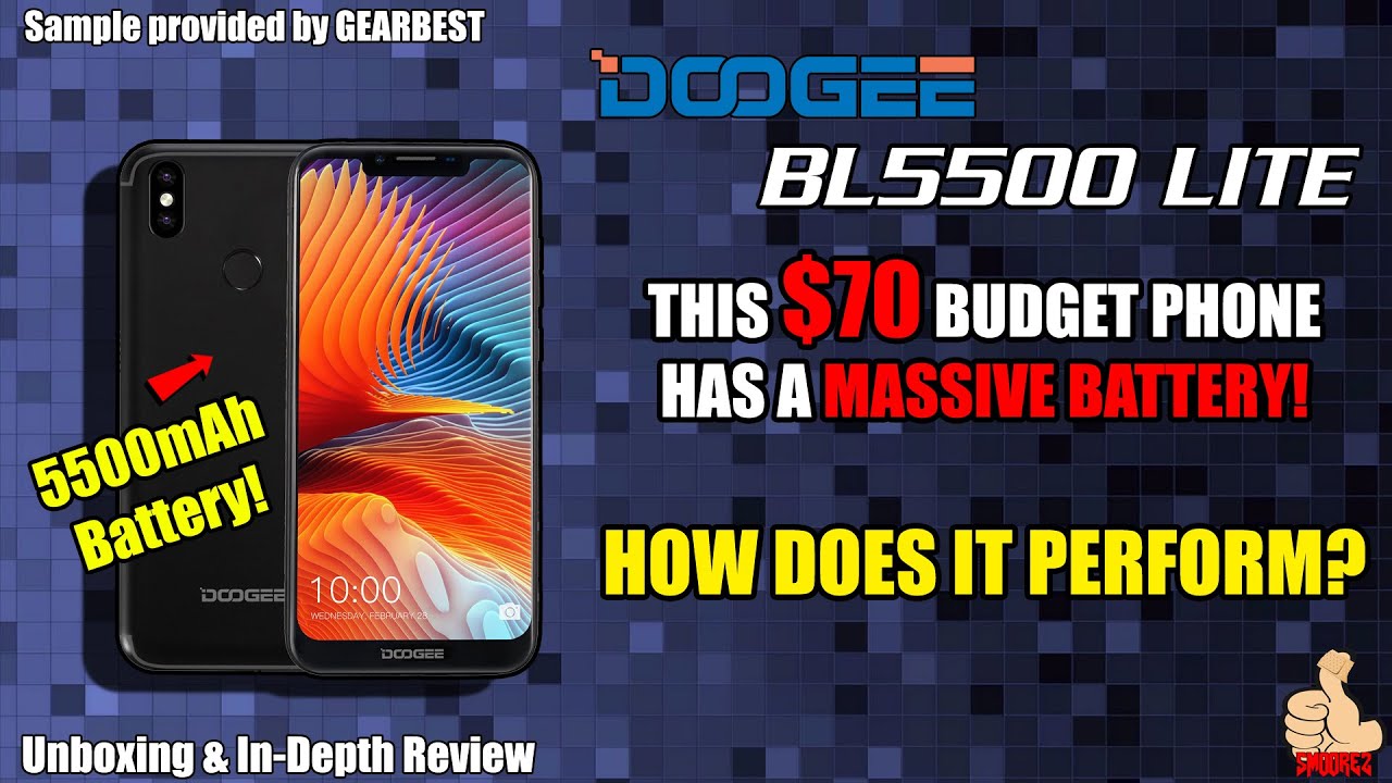 The DOOGEE BL5500 Lite - THIS $70 BUDGET PHONE has a MASSIVE BATTERY! In Depth Review