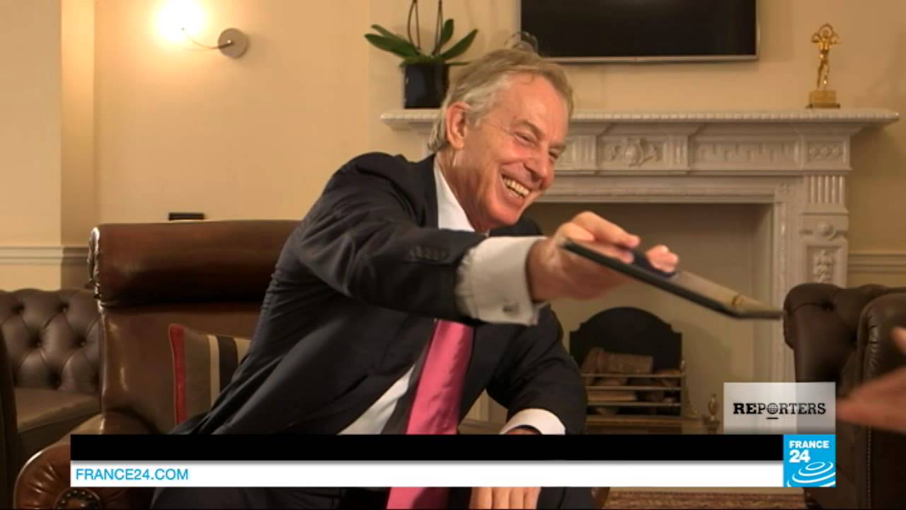 REPORTERS - Tony Blair shows his admiration for Chirac's ruthlessness