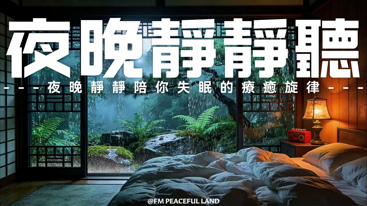 【Deep Sleep Music】別走了，在這裡踏實睡個好覺吧！🎵60分鐘溫柔輕音樂搭配雨聲，解鎖身體舒適極致狀態，幫助你一覺睡到天明，消除所有負能量