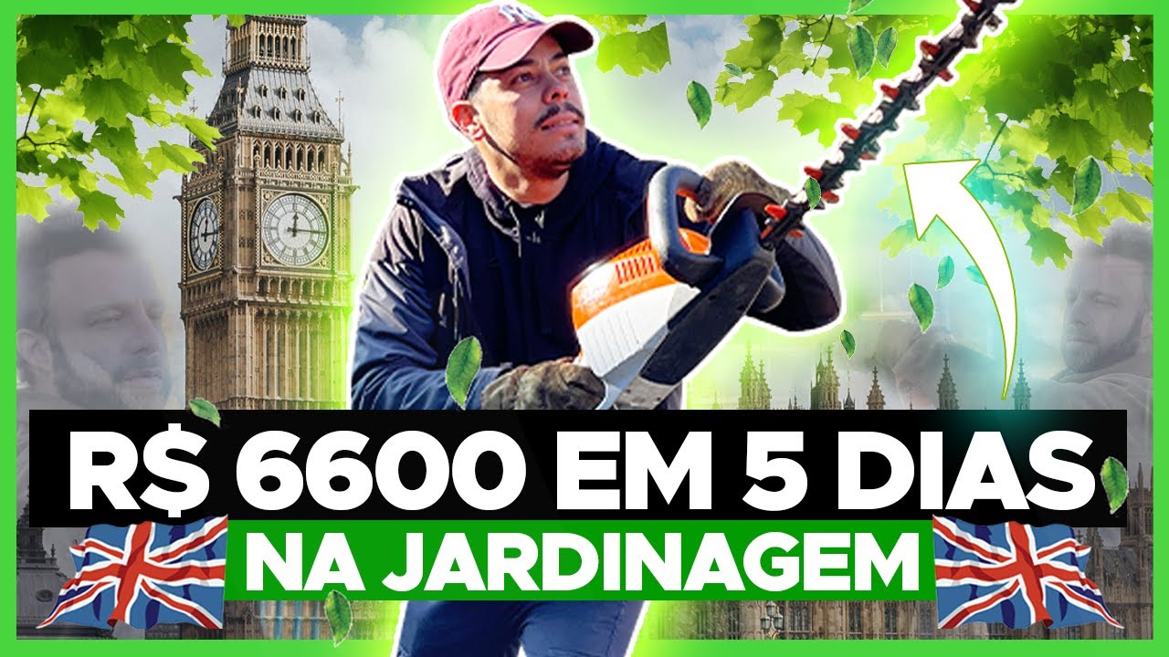 LONDRES | R$6600 em 5 DIAS PRA FAZER JARDINAGEM NA INGLATERRA.