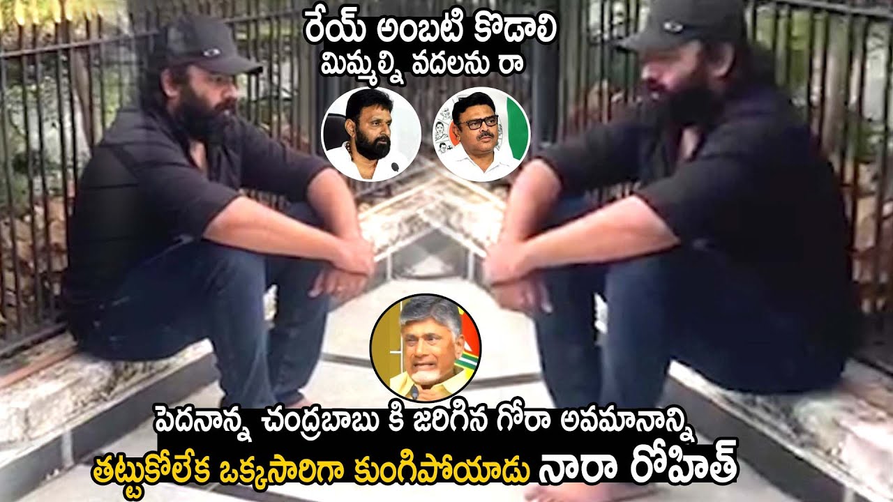 Hero Nara Rohit Protest Against YSRCP Leaders Insulting On Chandrababu Naidu | Cinema Culture