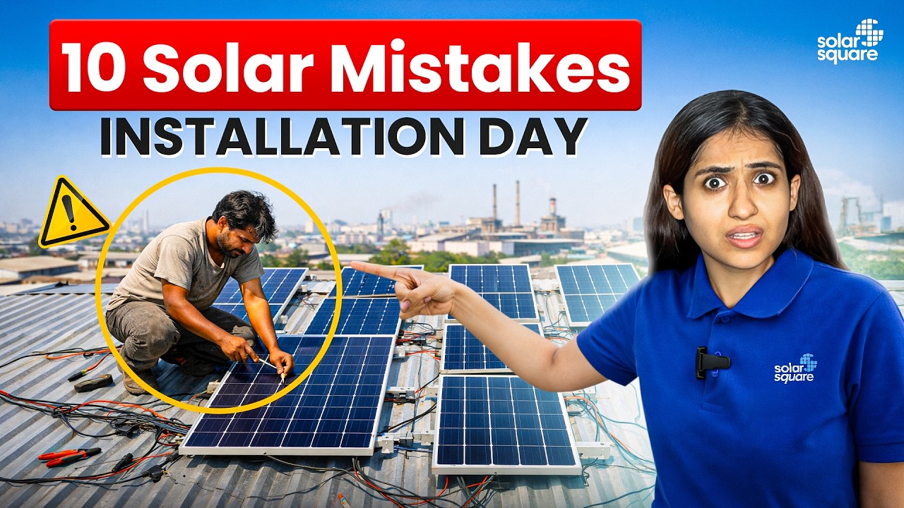 These 10 Common Rooftop Solar Installation Mistakes Cost You Your Savings! | SolarSquare