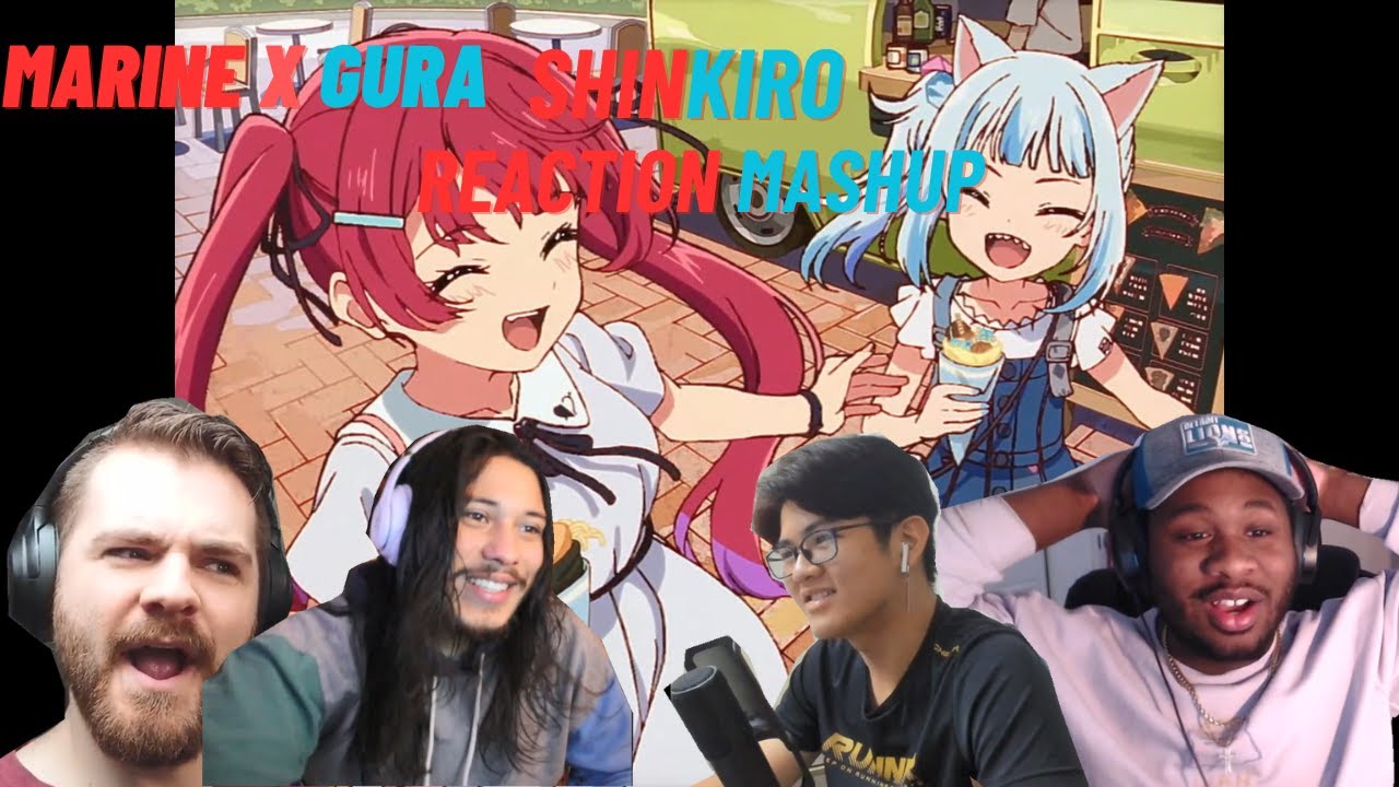 【original anime MV】SHINKIRO【hololive/宝鐘マリン・Gawr Gura】- Reaction Mashup