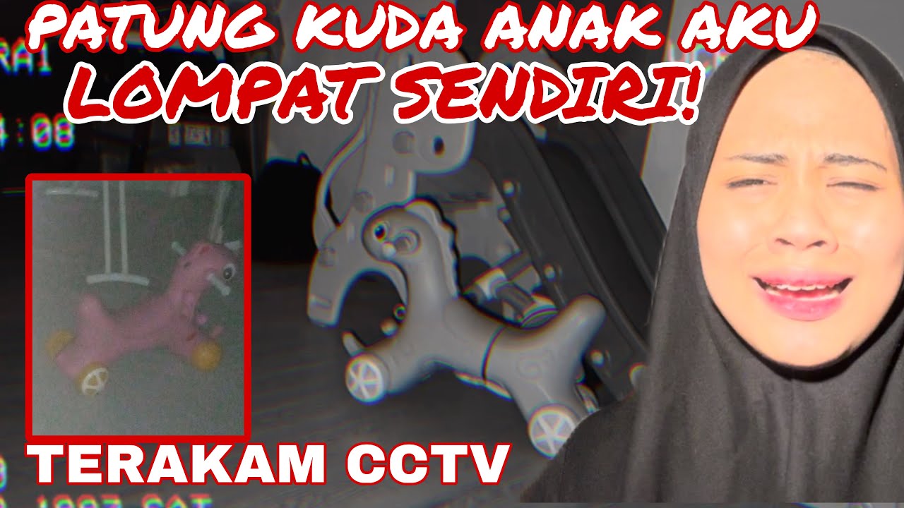 TERAKAM CCTV PATUNG KUDA AKU LOMPAT SENDIRI‼️ DIA TENUNG AKU!!