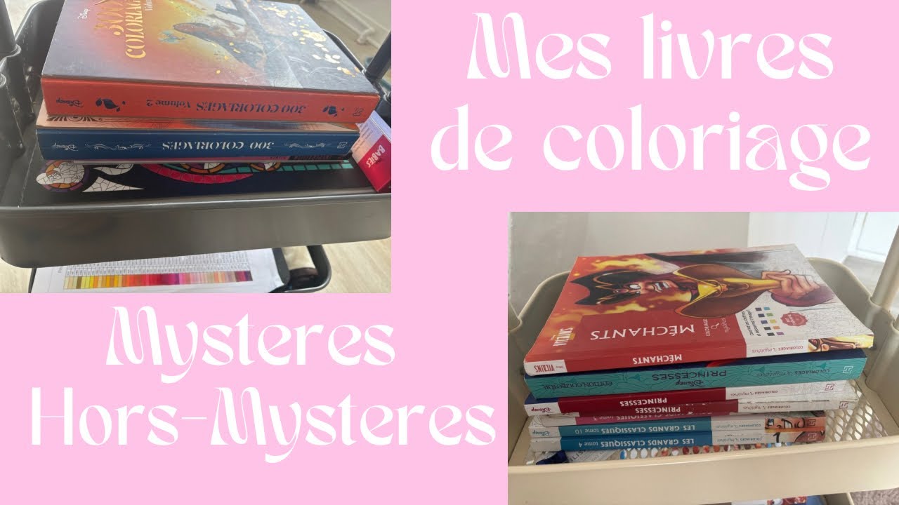 Tous mes livres de coloriage mystère et hors mystères
