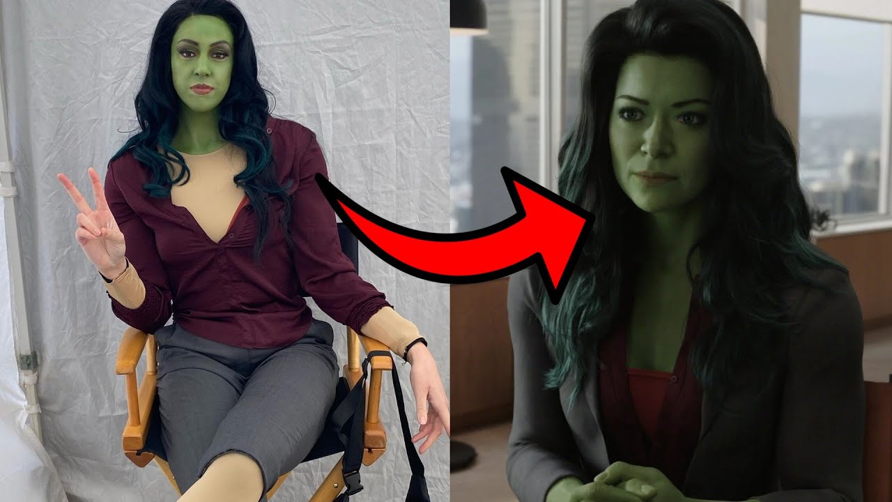 She-Hulk behind-the-scenes. On-Set She-Hulk Reference. Titania BTS footage