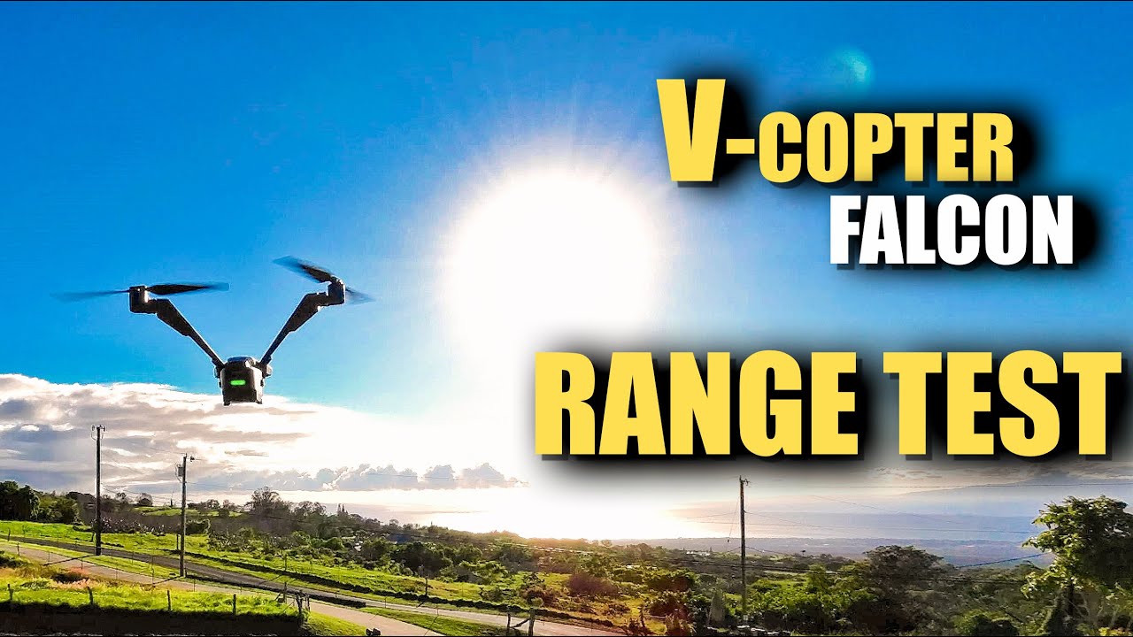 Испытание дальности полёта V-COPTER Falcon &mdash; как далеко он сможет залететь? (Вооруженный дрон V-Coptr 2)