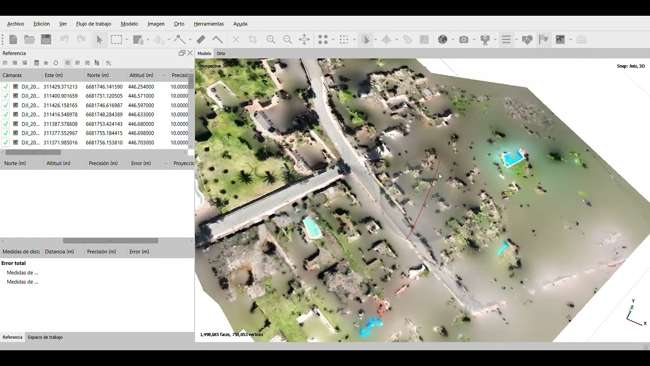 Tutorial Agisoft Metashape: Generación de MDT y Curvas de Nivel (Caso Práctico: El Molle)