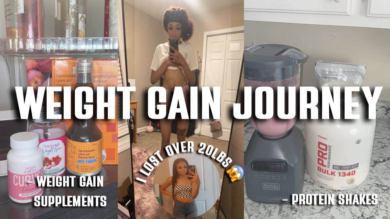 WEIGHT GAIN JOURNEY 🍑|protein drink, apetamin, working out, etc #weightgainjourney #weightgainfoods
