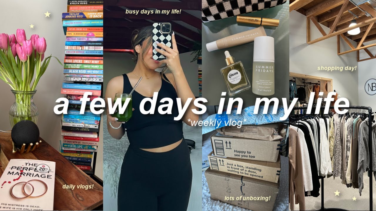 VLOG☕️: busy days in my life, thrifting & shopping day, amazon unboxing, & getting out of a funk!
