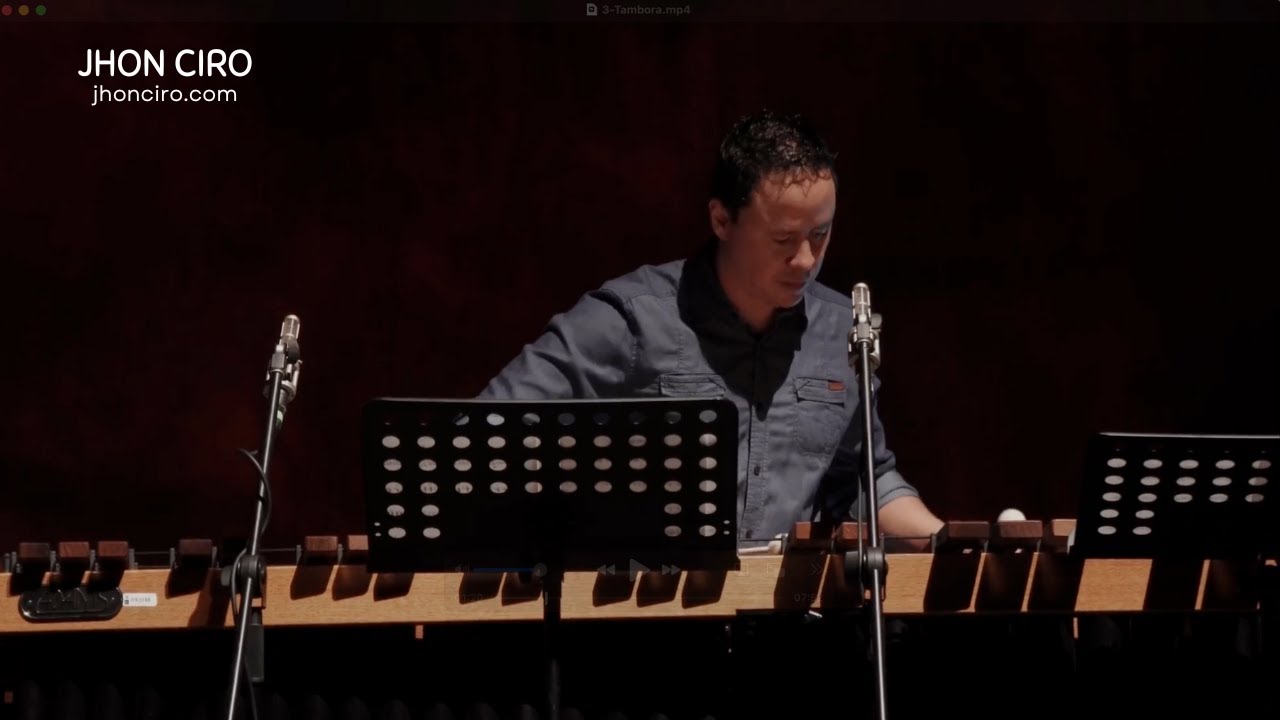 Tambora, para solo de marimba y ensamble.