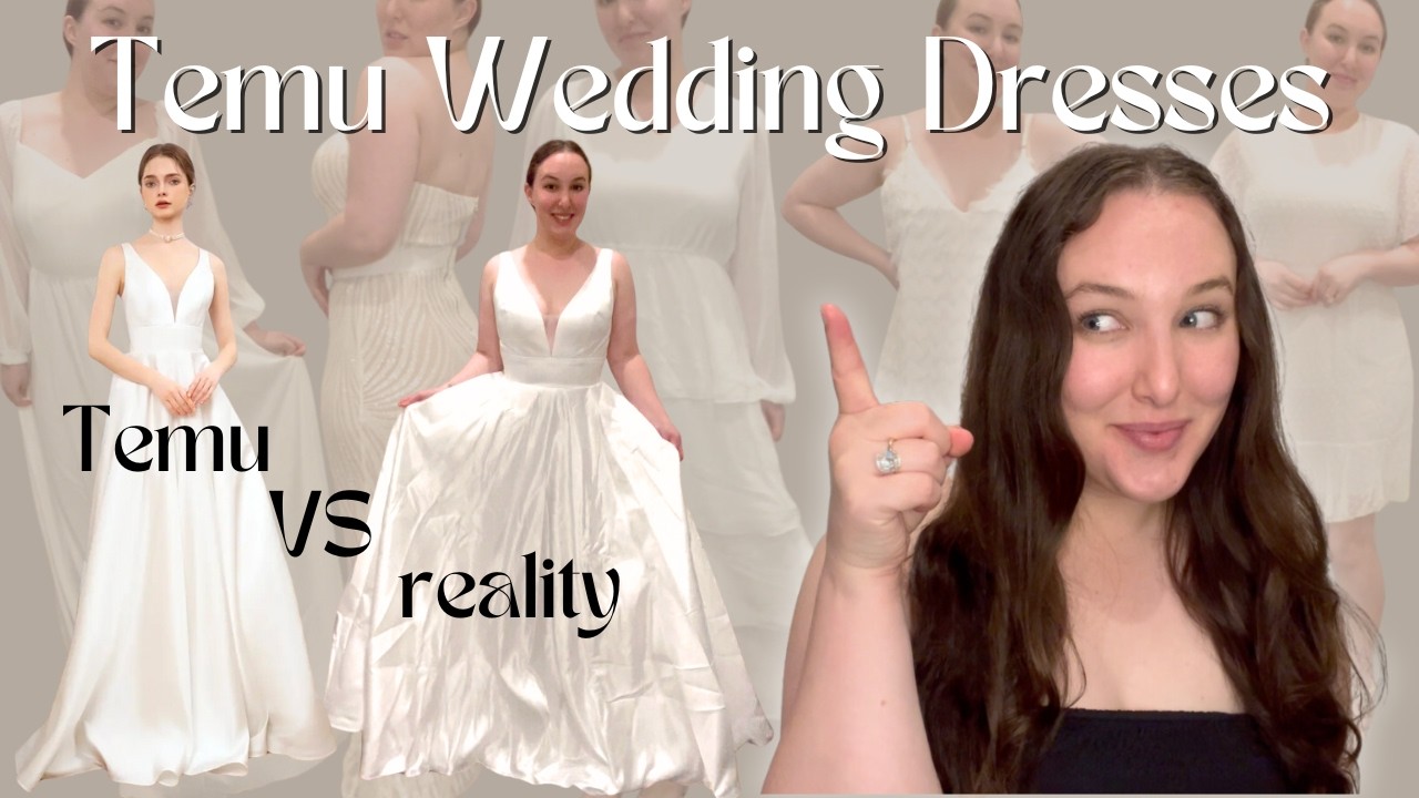 COULD THIS BE MY DRESS?!?! | Amazing Temu Wedding Dress Haul!