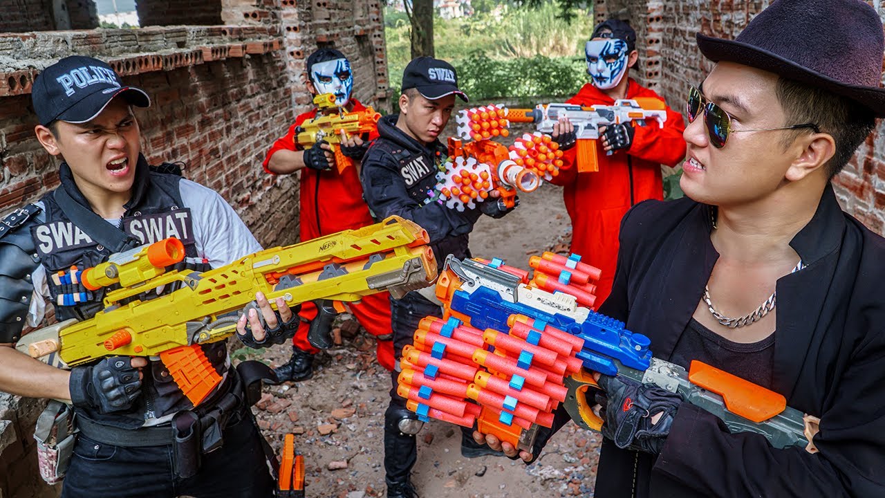 LTT Game Nerf War : Warriors SEAL X Nerf Guns Fight Braum Crazy Gangs Underworld War