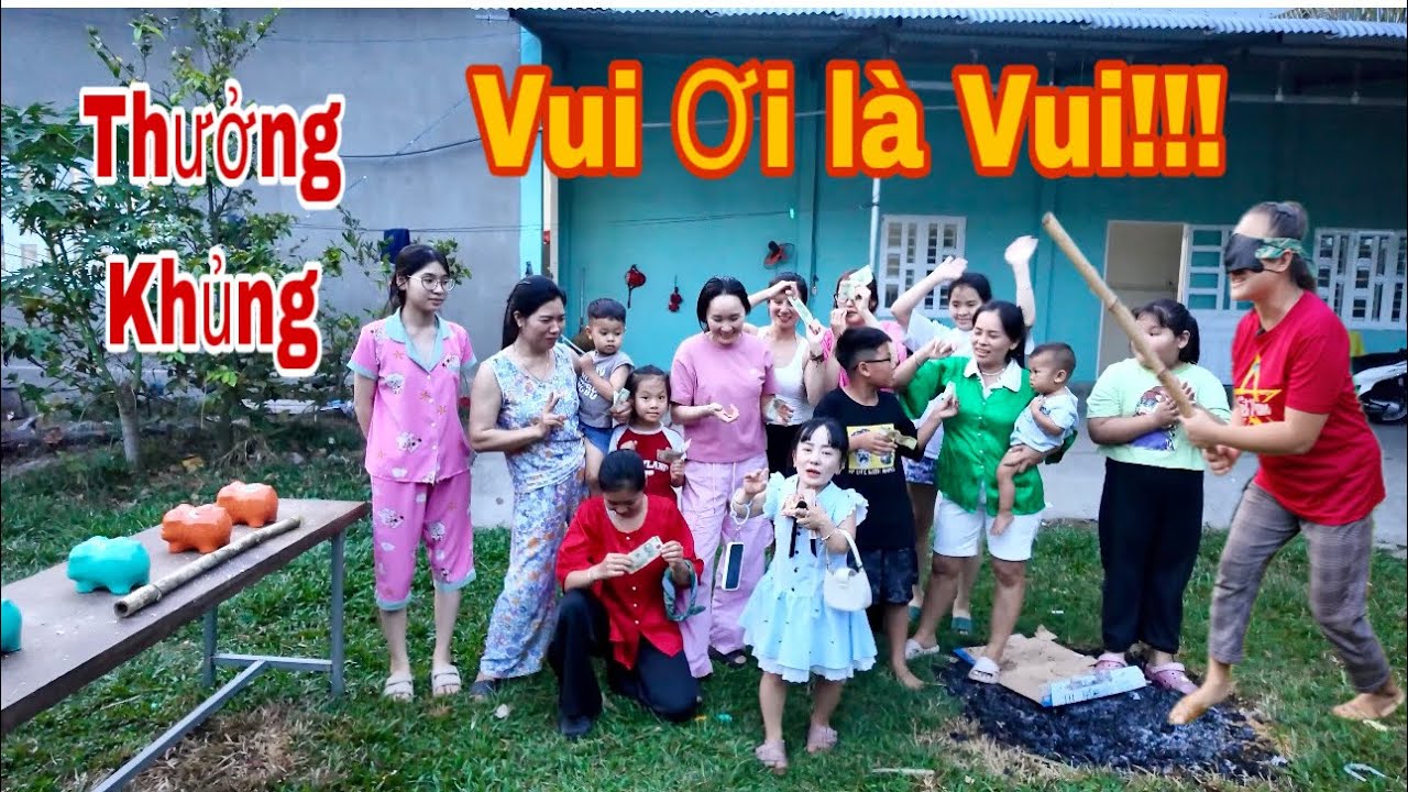 Bất Ngờ Bé 6 Lên Sóng Tham Gia Màn Đập Heo Trúng Thưởng Khủng Cười Xỉu. ||Ut Mini. 
