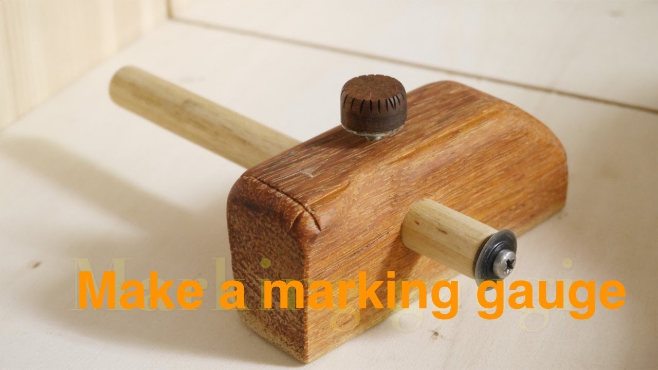 日曜大工 Make a marking gauge　DIYけひき