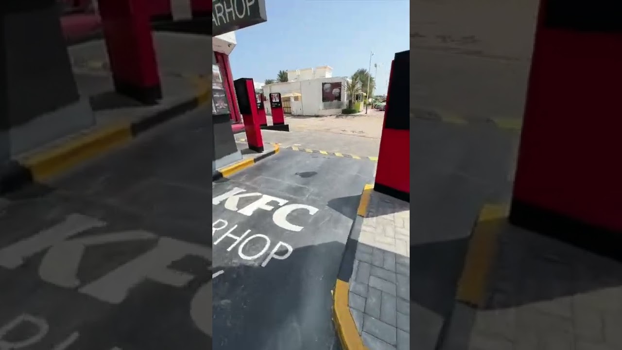 #kfc #carhop in #oman #dubai #food #drivethru