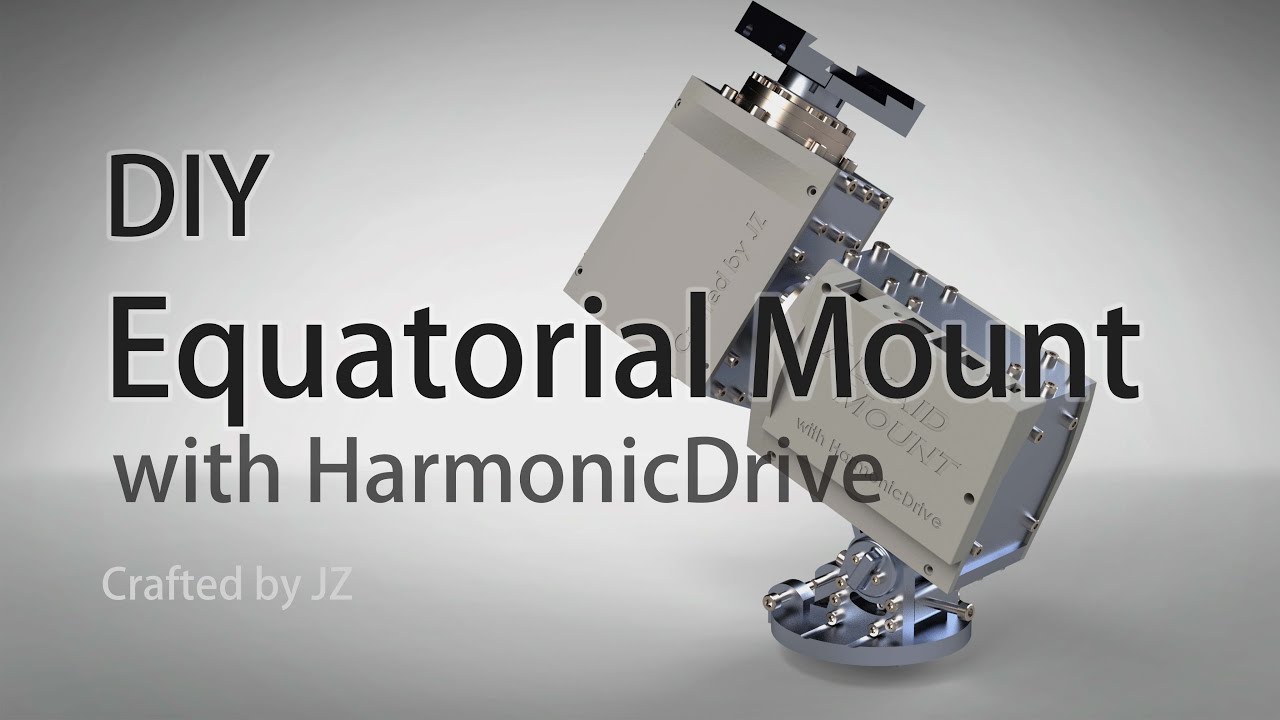 I built an Equatorial Mount for astronomy, with two HarmonicDrive gearboxes