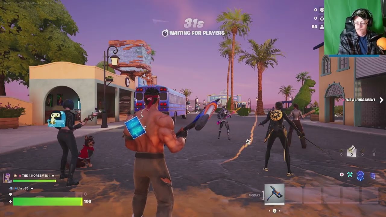 Playing Fortnite for fun