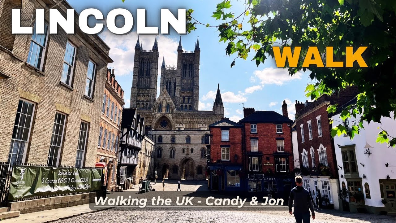 Lincoln Walking Tour 4K 🇬🇧 - Cathedral, Castle & Hidden Streets | Walking the UK