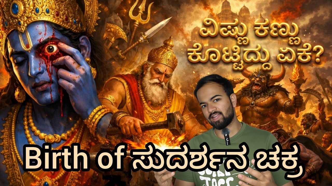 WHEN VISHNU CLAIMED ETERNITY | Birth of Sudarshana Chakra | Vishnu lost his eye|sanathan story