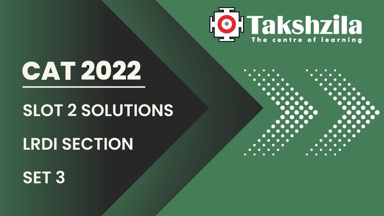 CAT 2022 | Слот 2 | Набор LRDI 3