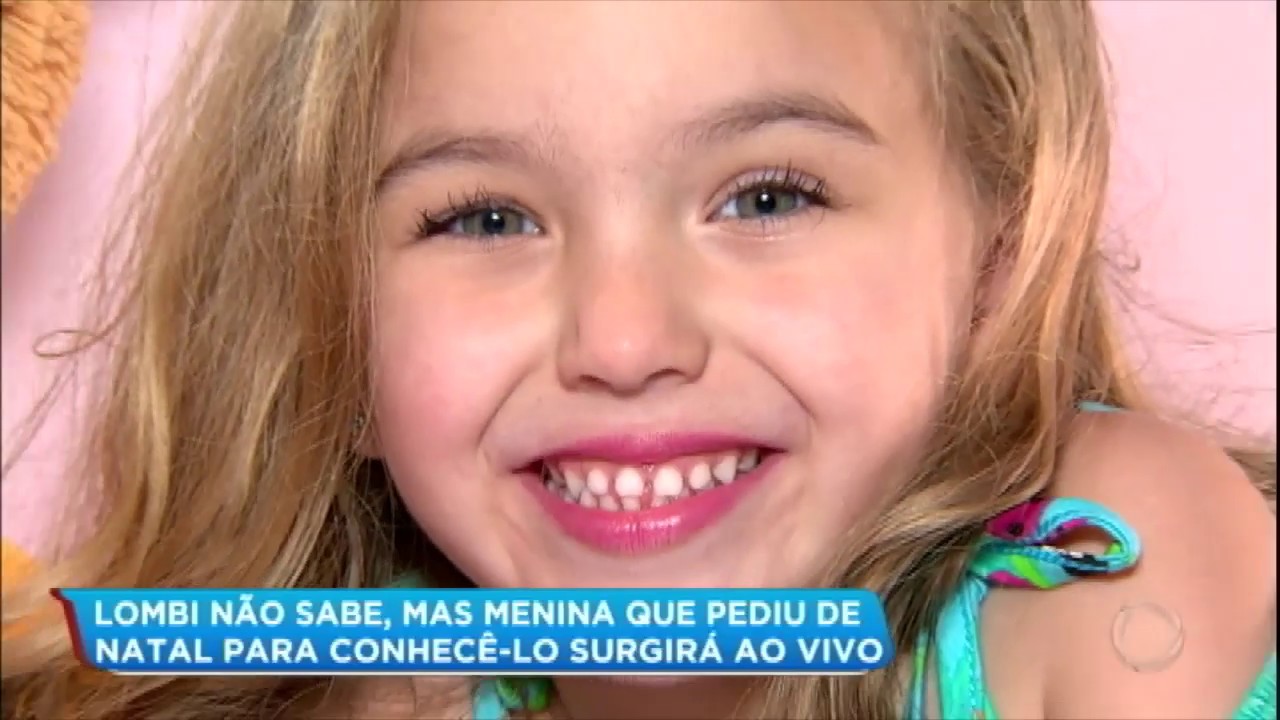 Menina emociona ao pedir ao papai noel para conhecer Lombardi
